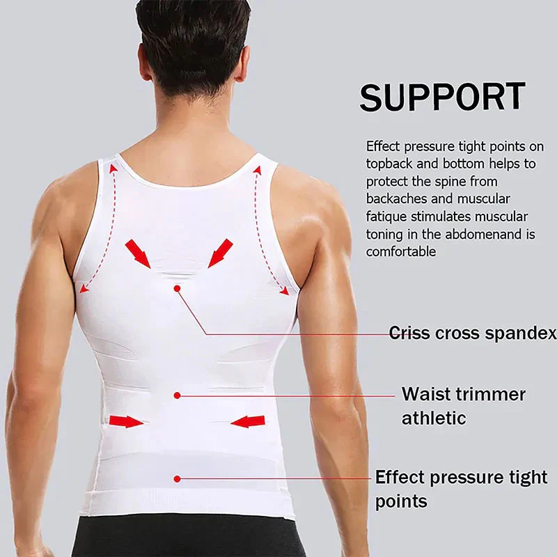 Men Slim N Lift Slimming Shirt and Body Shaper - Image 6