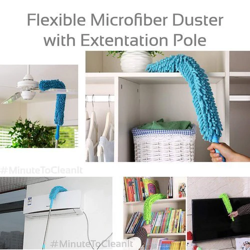 Extendable Micro Fiber Flexible Fan & Ceiling Duster with Long Handle - Image 3
