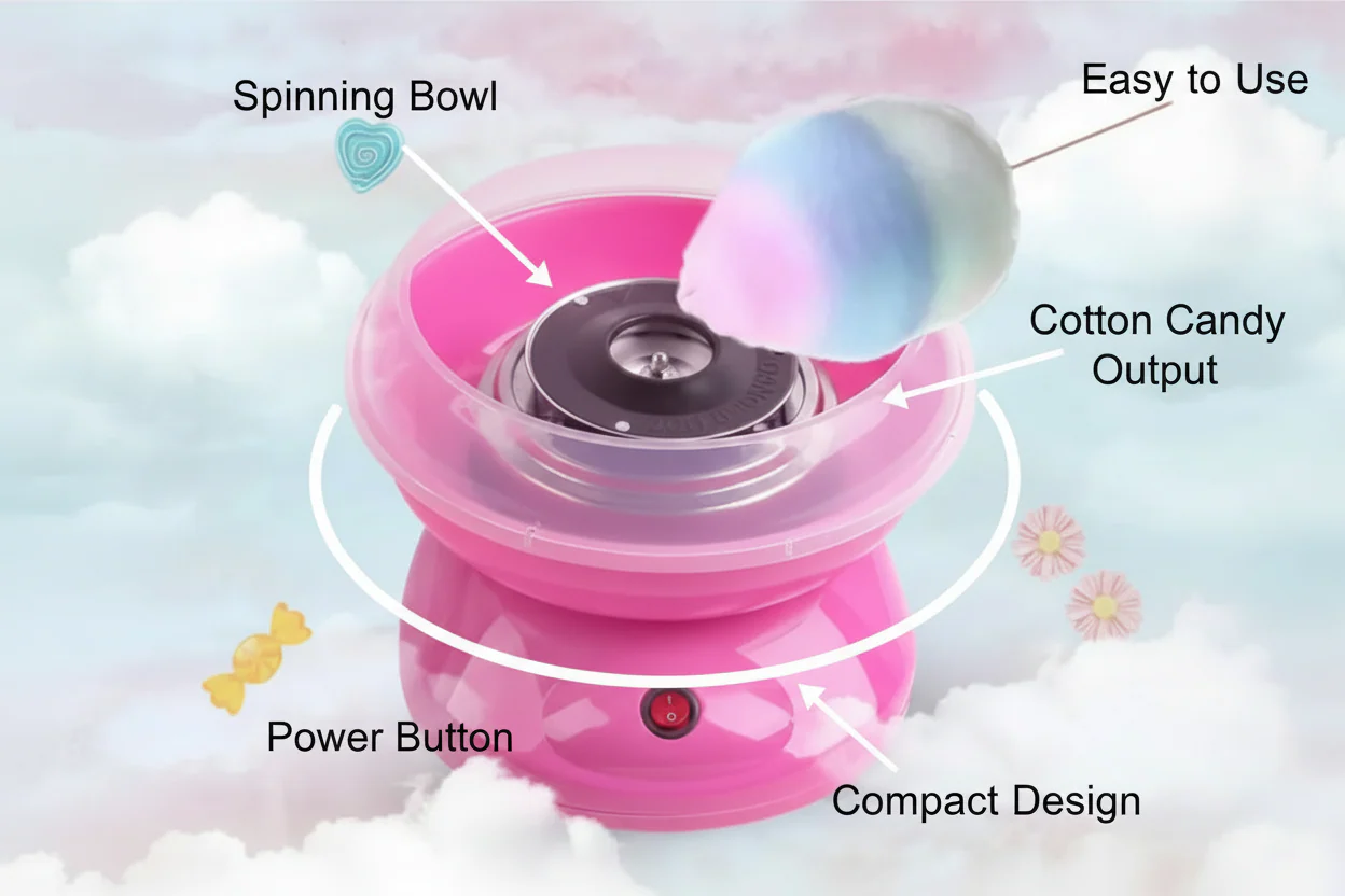 Mini Cotton Candy Maker Machine for Home Use - Image 6