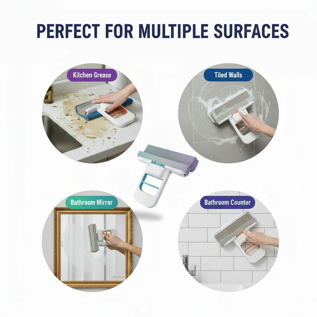 Mini Sponge Mop – Portable Self Squeezing Wet & Dry Mop for Bathroom & Kitchen | Compact & Easy Cleaning - Image 4