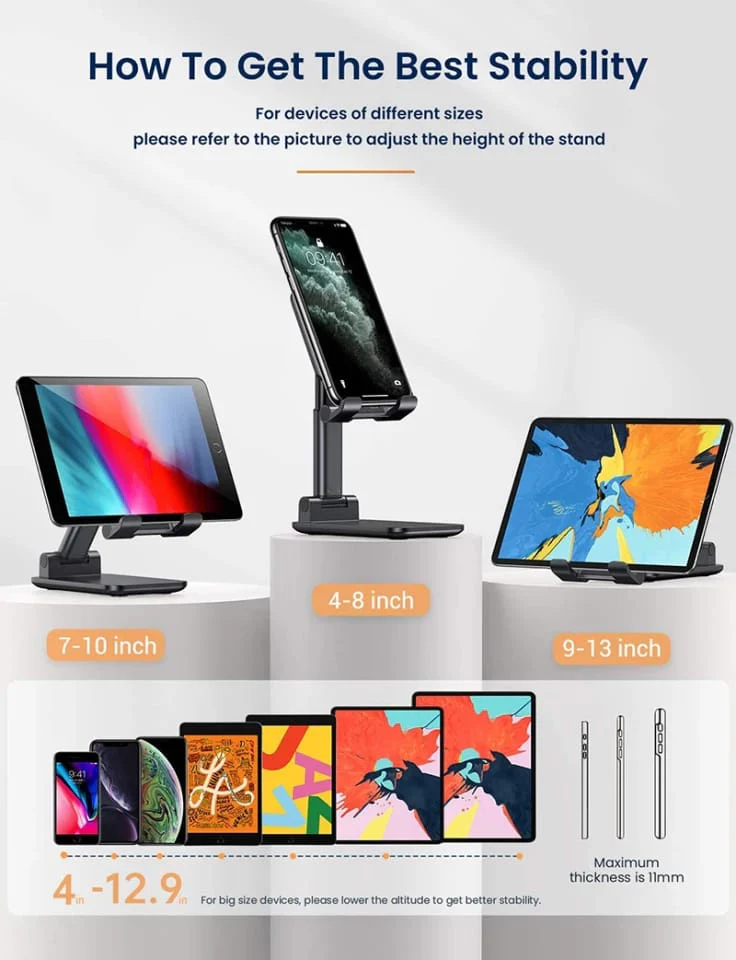 Mobile & Tablet Holder Adjustable & Foldable - Image 9