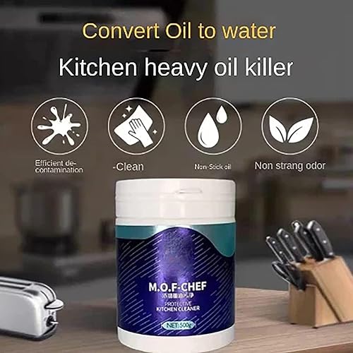 Mof Chef Heavy Duty Kitchen Oil Stain Cleaning Powder - Image 9