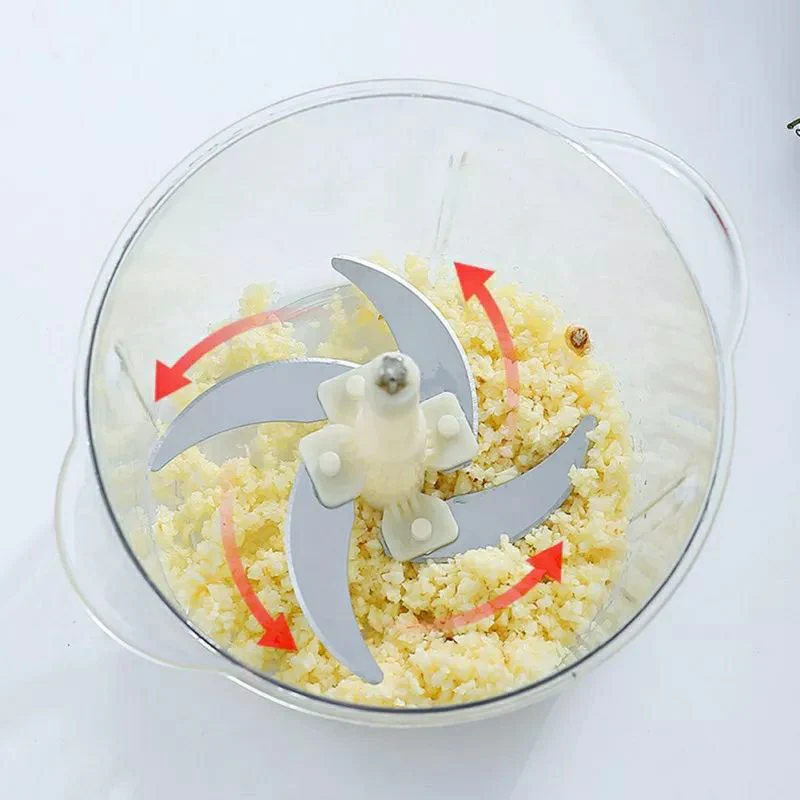 Multi-Function Hand Pushing Cooker Chopper with 4-Blades, Beater,Slicer Shredder & Grater Rs 1899 - Image 2