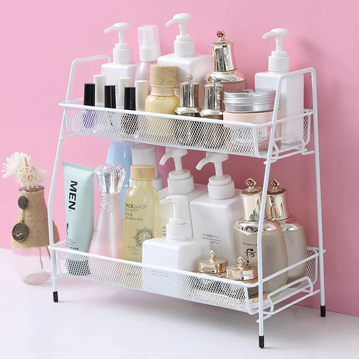 Multipurpose Portable 2-Tier Metal Stand For Kitchen & Bathroom & In just Rs 1699 with 10 Days Money Back Guarantee for Customer Satisfaction. - Image 2