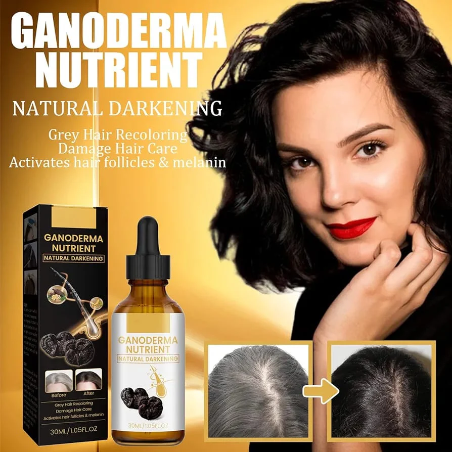 Natural Ganoderma Anti Greying Hair Darkening Serum for your Hair Care - Image 9