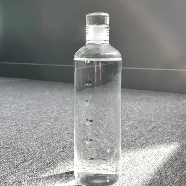 New Plastic Water Bottle with Time Marker – Creative Large Capacity Leakproof Drink Bottle - Image 3