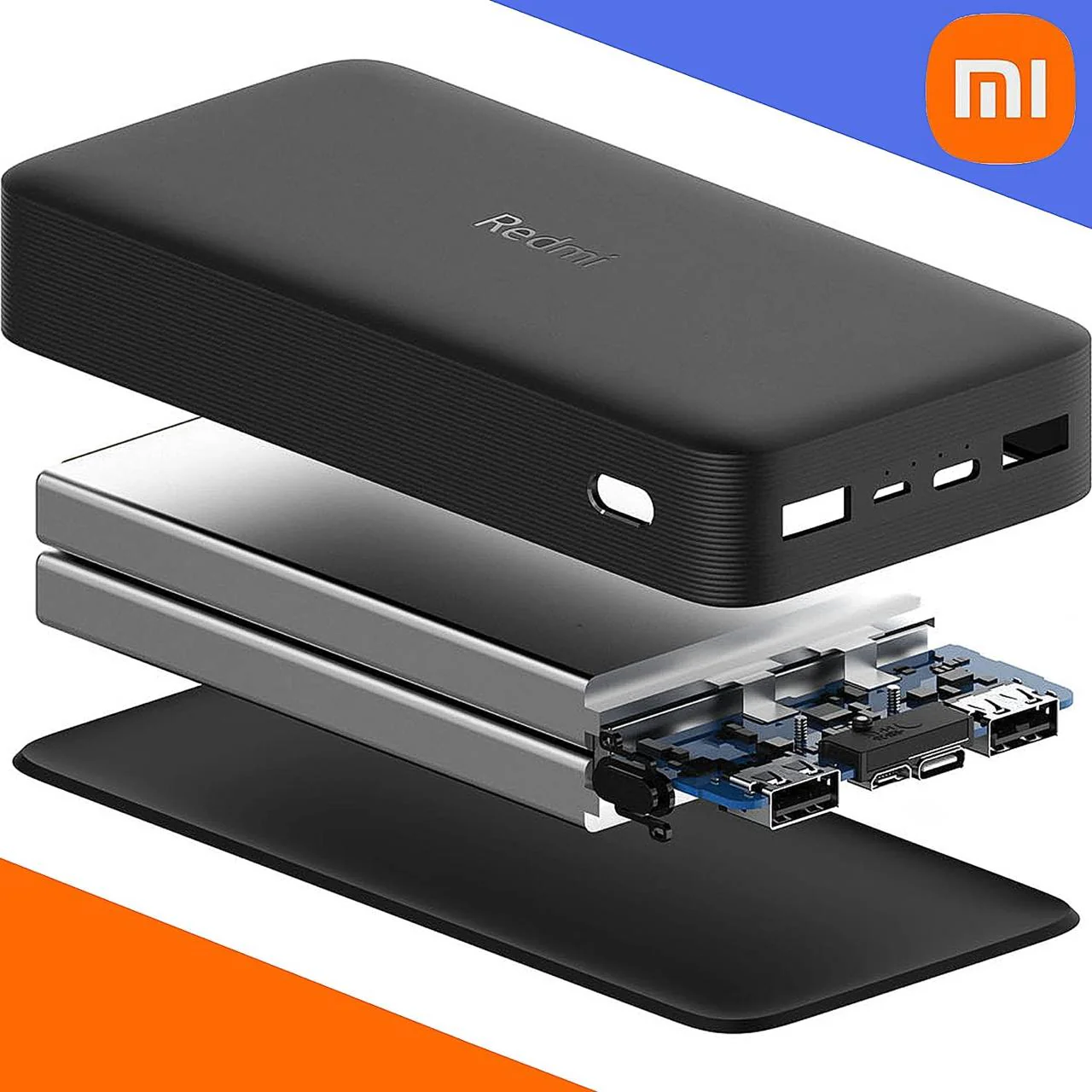 Original Redmi 20000 mah Fast Charging Li-Polymer Power Bank For Charge Your Phone and Other Devices and Gadgets Anywhere - Image 4