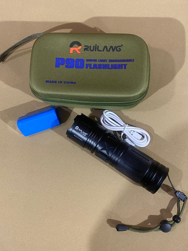 P90 Super Bright Powerful Flash Light Torch with Adjustable Focus - Image 6