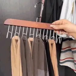 (Pack of 2) 8 in 1 Stainless Steel Anti Slip No Deformation Large Capacity Dormitory Clothes Drying Rack Sling Hanger - Image 2