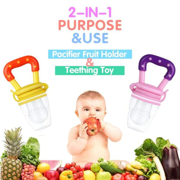 Pack of 2 Kids Baby Fruit Feeder Pacifier - Image 3