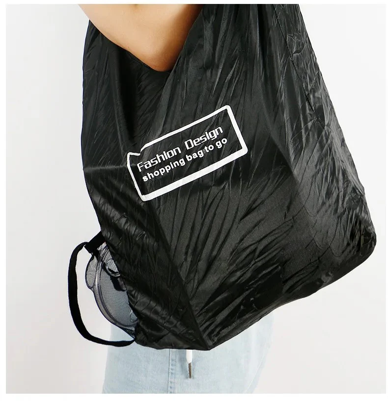(Pack of 2) Shopping Bag Roll Up Reusable Shopping Bag With Large Capacity For Grocery Storage - Image 7