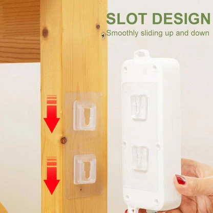 (Pack of 20) Double Sided Transparent Waterproof Self Adhesive Wall Hooks For Storage Organizer - Image 11