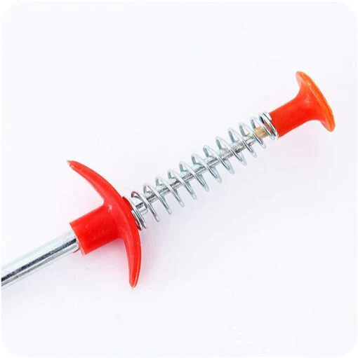 Pack of 3 90cm Spring Pipe Dredging Remover Tools & Drain Cleaner Sticks - Image 4