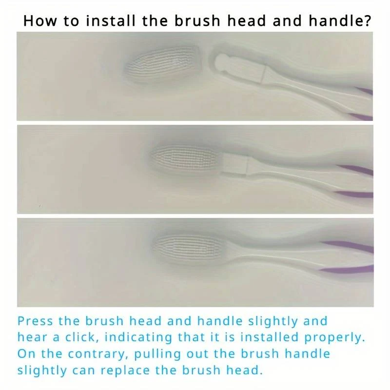 (Pack of 3) DR WARM Microfiber Compact Manual Unscented Ultra Soft Nano Charcoal Infused Bristle Toothbrushes Set Durable for Gum Care for Adults Use - Image 10
