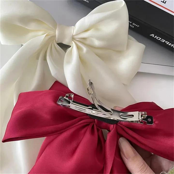 Pack of 3 Elegant Bow Ribbon Hair Clip - Image 2