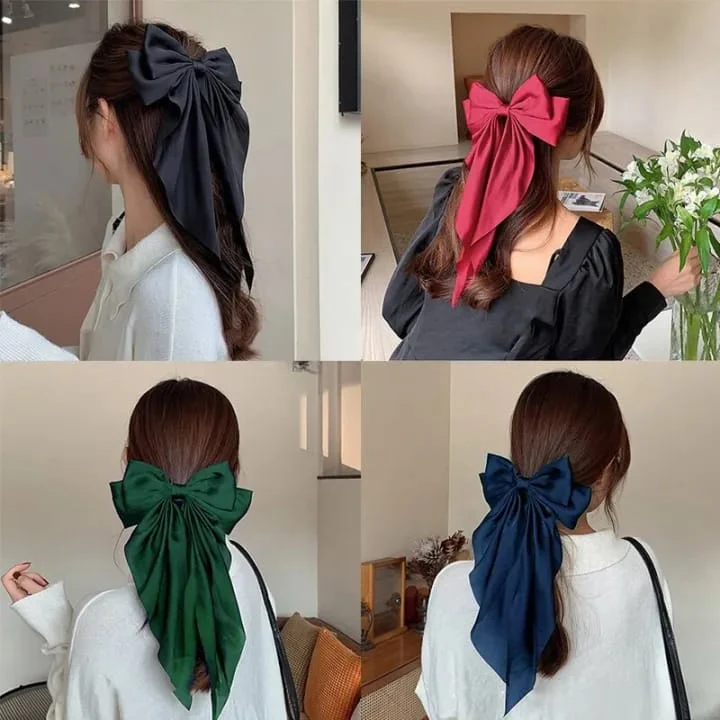 Pack of 3 Elegant Bow Ribbon Hair Clip - Image 3