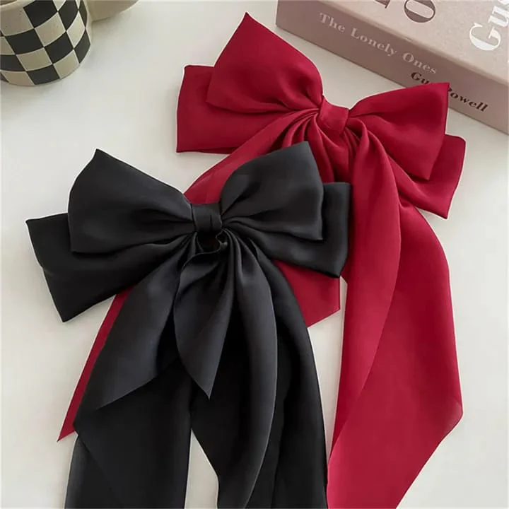 Pack of 3 Elegant Bow Ribbon Hair Clip - Image 4