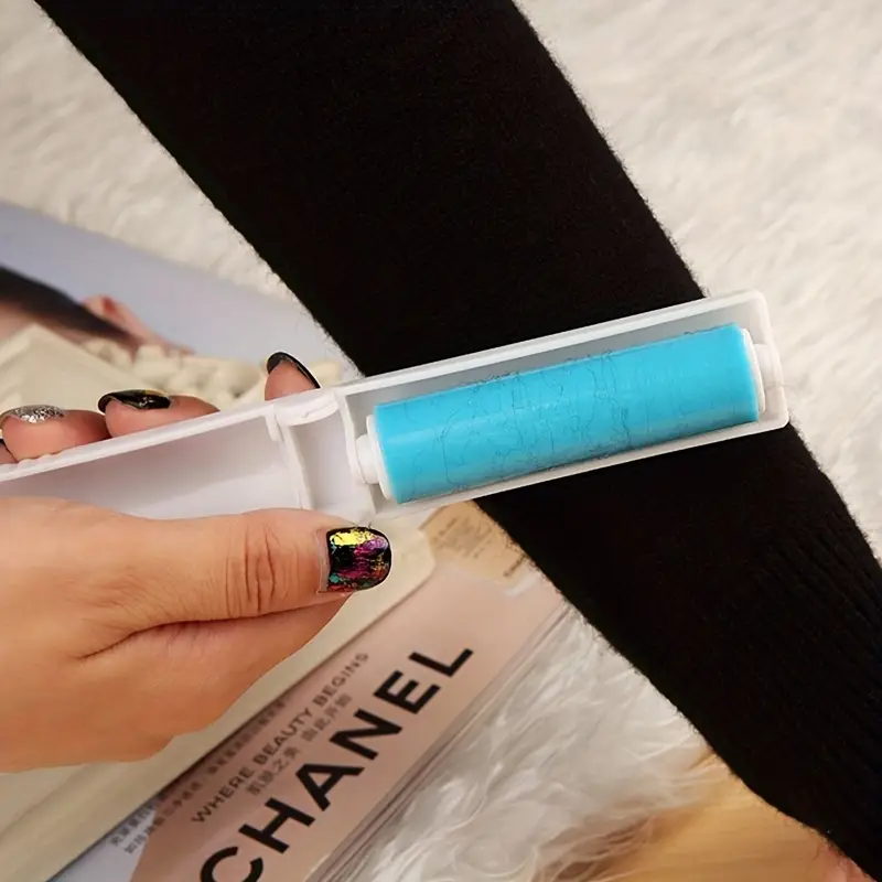 (Pack of 3) Mini Pocket Compact and Portable Lint Roller with Washable Refill - Image 10