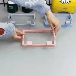 (Pack of 3) Reusable Plastic Bag Holder Rack Over the Cabinet Garbage Container For Kitchen and More - Image 3