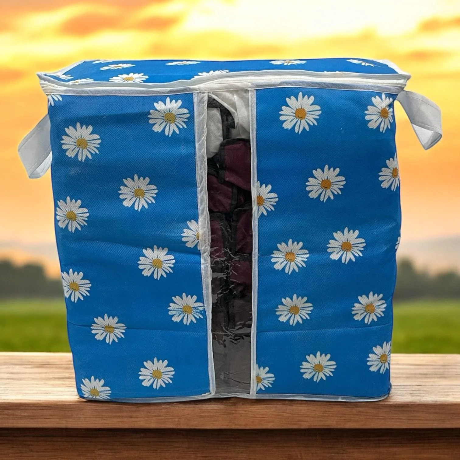 (Pack of 4) Printed Clothing Storage Organizer Bags For Traveling Home and Outdoor Use - Image 6