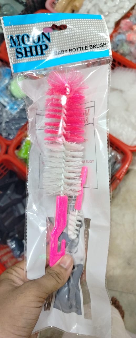 (Pack of 4) The Baby Bottle Brush Wash Bottle Nipple Brush Tool Sponge Cleaning Kit For Kitchen - Image 5