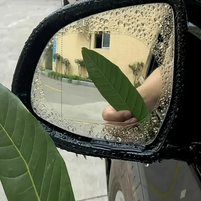 (Pack of 4) Water And Rain Proof Antilog Film For Car Mirror - Image 9