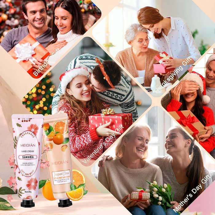 Pack Of 5 Meidian Fruit Extract Moisturizing Perfumed Hand Cream Set - Image 4