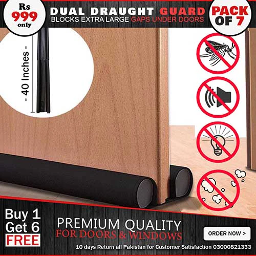 Pack of 7 Door Draft Dust and Air Stopper - Image 4