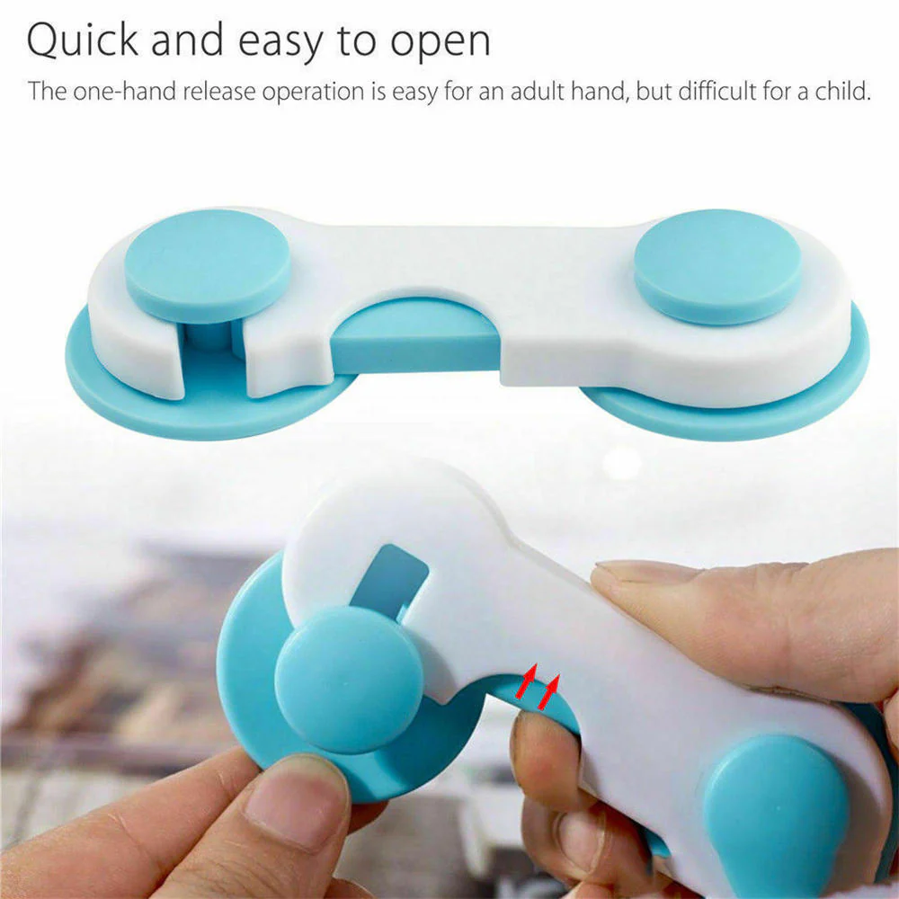 (Pack of 8) Children Plastic Safety Drawer Cabinets Fridge Furniture Blockers Doors Security Lock for Toddler Baby Protection - Image 6