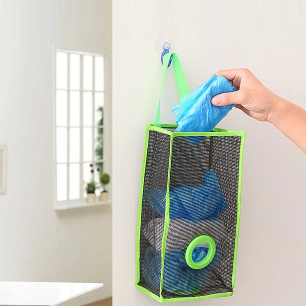 Pack of 2 Plastic Shopping and Garbage Bag Holder For Kitchen and Multi Purpose Hanging Shopper Holder - Image 3
