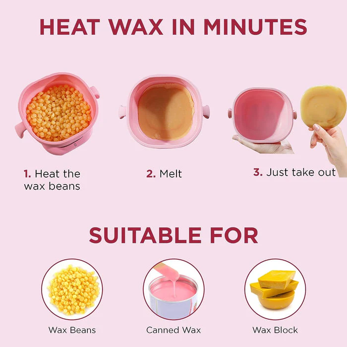 Portable and Easy To Use Electric Silicone Non-Stick Wax Warmer Heater Machine with Lid for Gentle Hair Removal For Men and Women - Image 3
