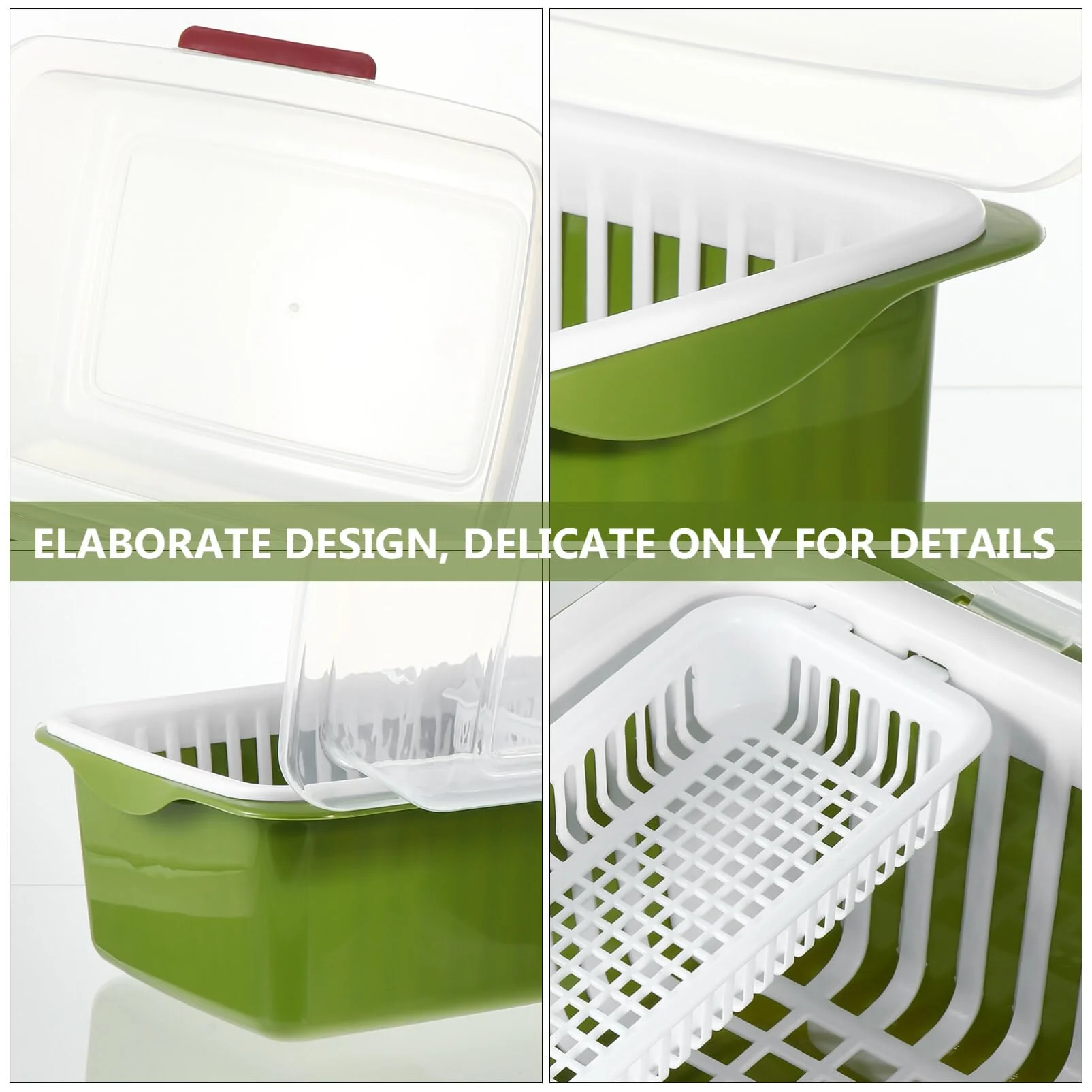 Portable Master Plastic Double Layer Utensils Dish Drainer Plate Stand Storage Organizer Rack with Box For Kitchen - Image 8