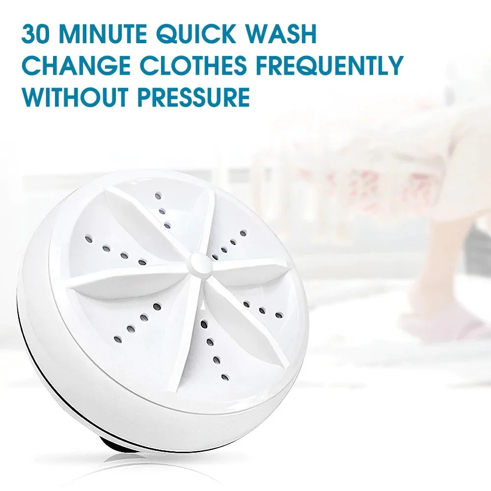 PORTABLE USB ULTRASONIC TURBINE LAUNDRY WASHING MACHINE - Image 13
