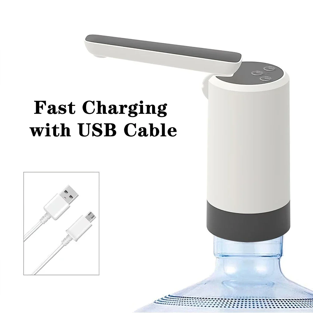 Rechargeable Water Dispenser Pump Foldable Desktop Automatic Drinking Water Machine with USB Charging for Home, Office, Travel, Camping - Image 5