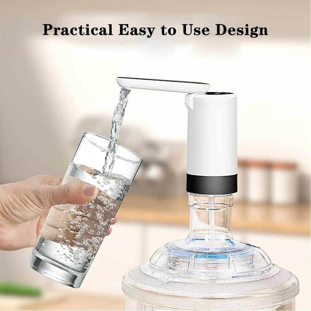 Rechargeable Water Dispenser Pump Foldable Desktop Automatic Drinking Water Machine with USB Charging for Home, Office, Travel, Camping - Image 6