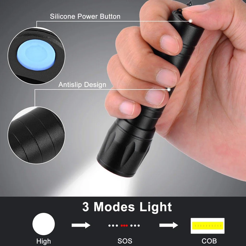 Rechargeable Water Resistant 3in1 Military Grade Emergency Light With Convex Adjustable Lens in Rs 999 - Image 3
