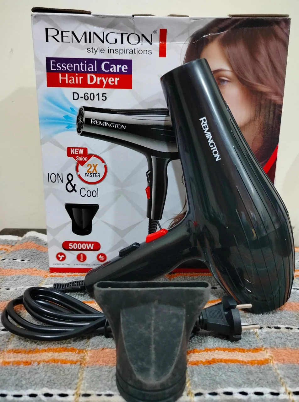 Remington Electric Essential Care Hair Dryer 5000W with Box - Image 2
