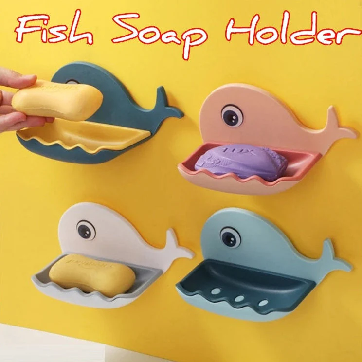 Self-Adhesive Wall Mounted Whale Soap Holder - Image 2