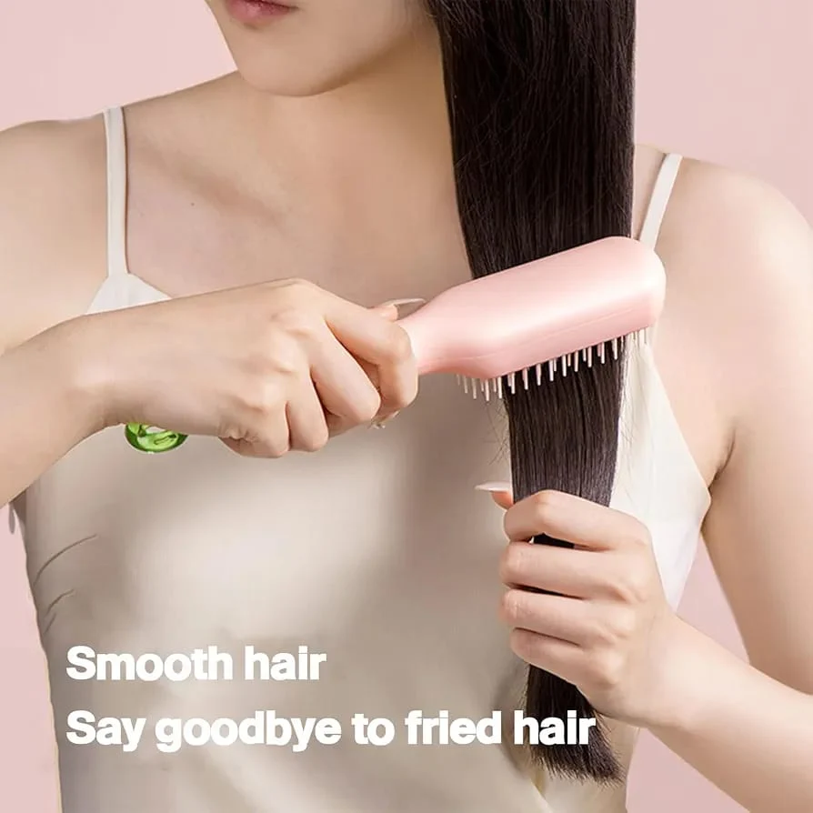 Self Cleaning Magic Retractable Hair Brush and Massage Anti-static, Cleaning Hair Smoothing and Beauty Hair - Image 4