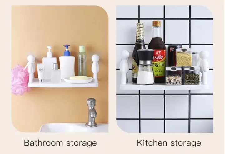 Set of 2 Human Shaped Wall Mounted Storage Shelves - Image 4