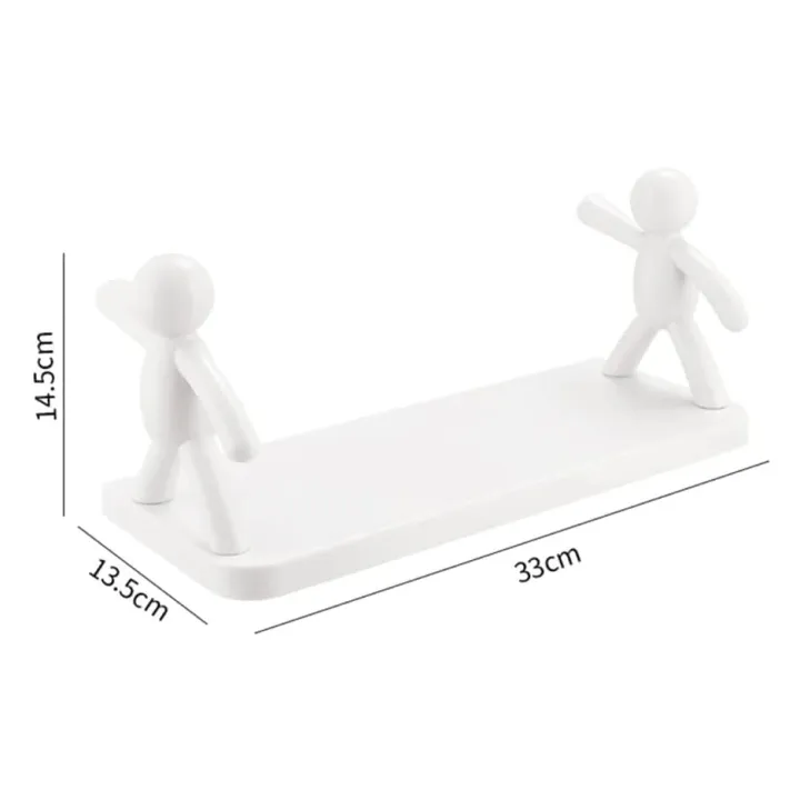 Set of 2 Human Shaped Wall Mounted Storage Shelves - Image 6