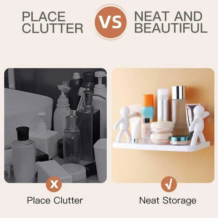 Set of 2 Human Shaped Wall Mounted Storage Shelves - Image 7