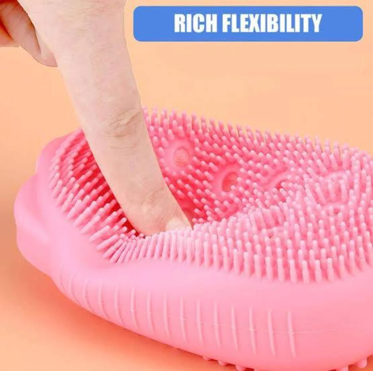 Silicone Body Scrubber Shower Exfoliating Sponge Bubble Bath Brush Massager Skin Cleaner with Box For Home and Outdoor Use - Image 7