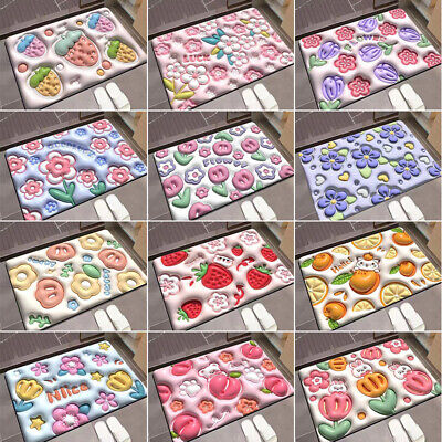 Soft Non Slip Multi Flower Design 3D Door Entrance Mat (Random Design) - Image 6