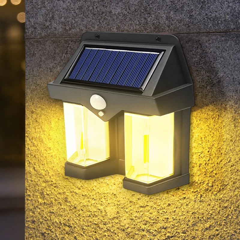 Dual Solar Motion Sensor Light Waterproof IP65 with Remote for Outdoor Home Garden Wall Compound Entrance Automatic Lamp - Image 6