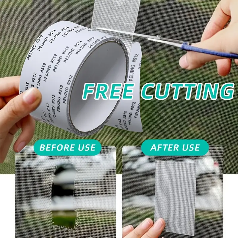 Strong Self Adhesive Window Net Screen Repair Patch Tape For Covering Up Holes Tears Anti Insect Mosquito Mesh - Image 7