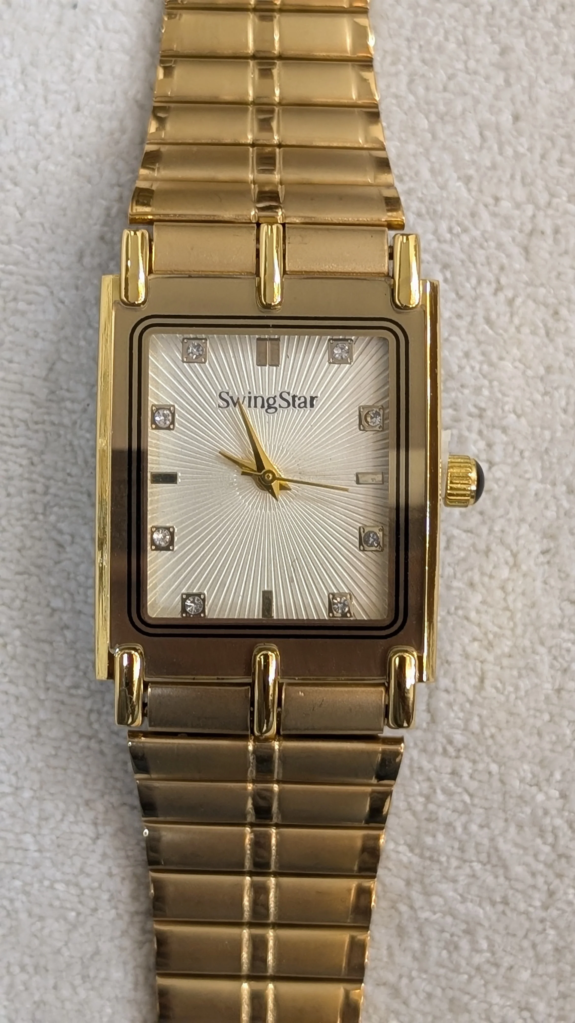 Swingstar Golden & White Dial Man Watch - Image 3
