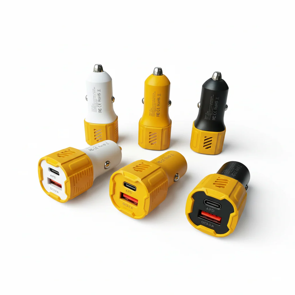 USB + PD Fast Charging Car Charger QC3.0 Dual Port – High Speed Type-C - Image 2