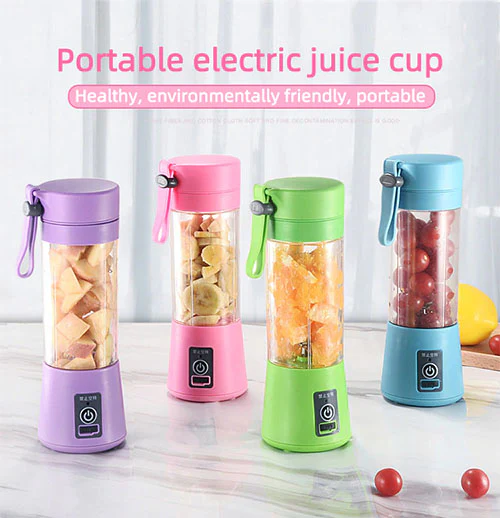 USB Rechargeable Juicer 6 Blades Electric Blender Portable Mixer - Image 4
