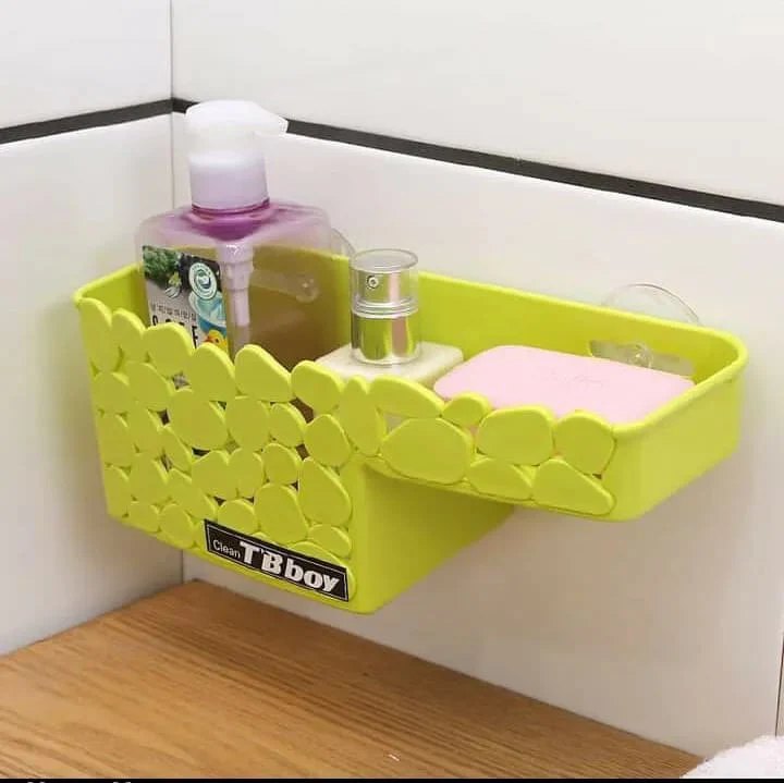 Wall Mounted Bathroom Storage Triangle Corner Shelf Organizer With Drainage Hole - Image 2